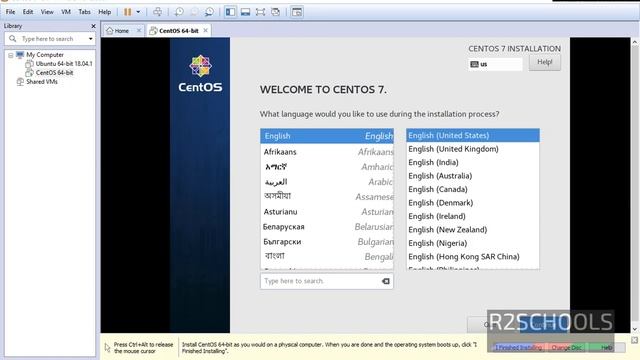 Install CentOS 7 on VMWare Workstation смотреть онлайн
