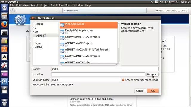 Create and Running ASP.NET applications in Ubuntu смотреть онлайн