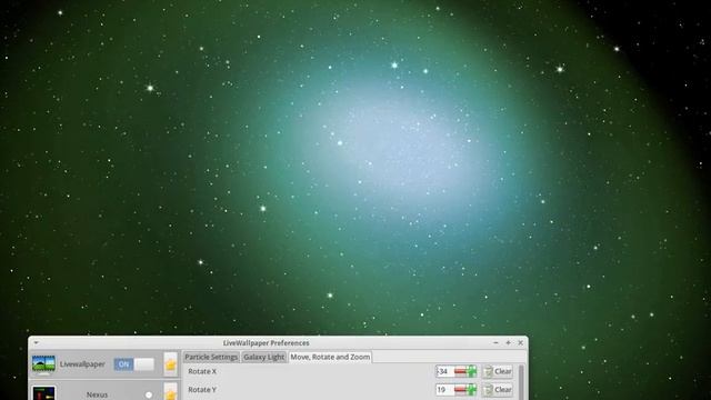 LiveWallpaper - Galaxy (Ubuntu/Linux) смотреть онлайн