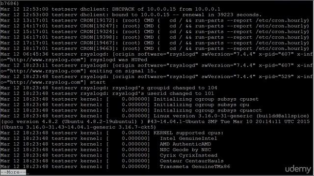 013 Managing output grep, less, смотреть онлайн