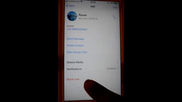 How to block person in Telegram iPhone or iOS app | Block contact смотреть онлайн