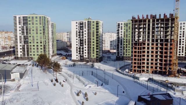 Ход строительства ЖК "Парковый" - январь, 2024 г. смотреть онлайн