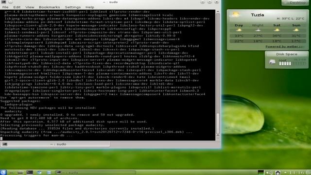 Tutorial:Installation and basic review of Audacity 2.0.1 in Ubuntu 12.04 (Part 1/2) смотреть онлайн