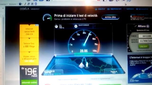 Speedtest fibra Telecom 30Mbit смотреть онлайн