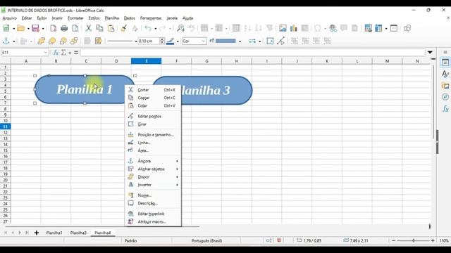 Como criar Hiperlink no LibreOffice Calc - botões na planilha смотреть онлайн