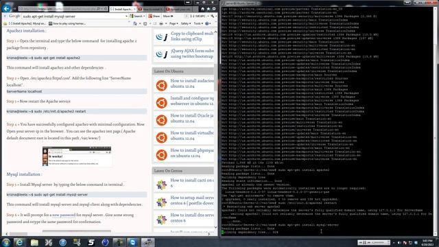 How To Install Apache 2 Web Server Ubuntu 12.04 смотреть онлайн