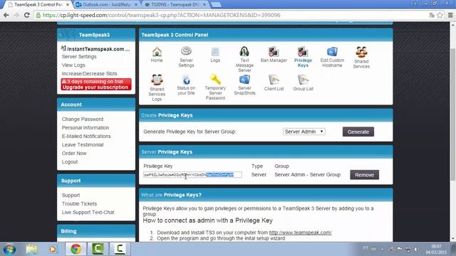 Hospedagem TeamSpeaker 3 grátis - 7 dias (10 slots) смотреть онлайн