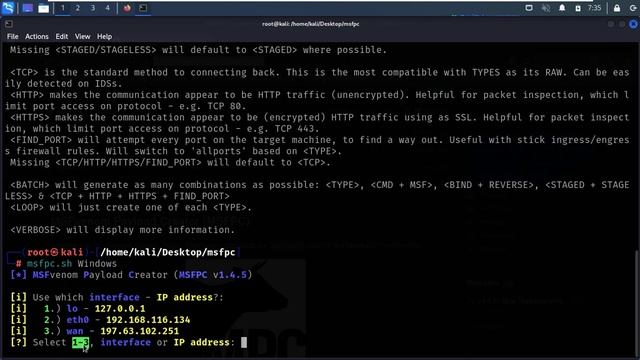 كيفية انشاء payload بإستخدام اداة MSFvenom Payload Creator بشكل عملى | (022) Ethical Hacking Course смотреть онлайн