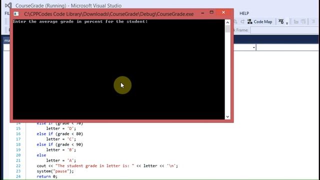Course Grade Percent to Letter C++ Code (Visual Studio) смотреть онлайн