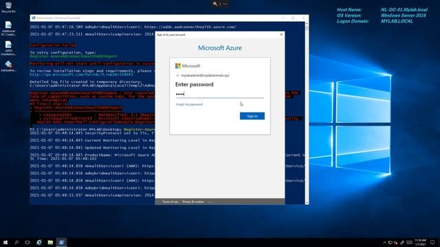 Azure AD DS Connect Health agent installation on DCs смотреть онлайн