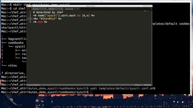 Chef Attributes demo part1 : Sysctl смотреть онлайн