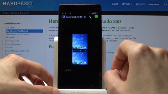 How to Capture Screen in KAZAM Tornado 350 - Take Screenshot смотреть онлайн