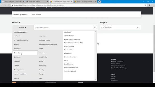 Azure Fundamentals | Azure Latency Test | Azure Services & Products | Azure Pricing Calculator смотреть онлайн