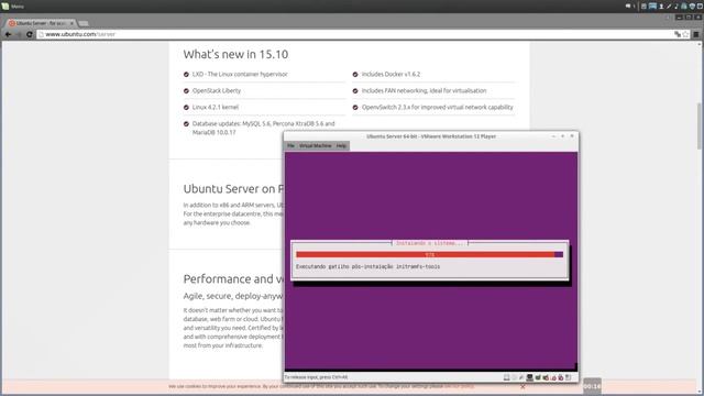 Instalando o Ubuntu Server 15.10 смотреть онлайн