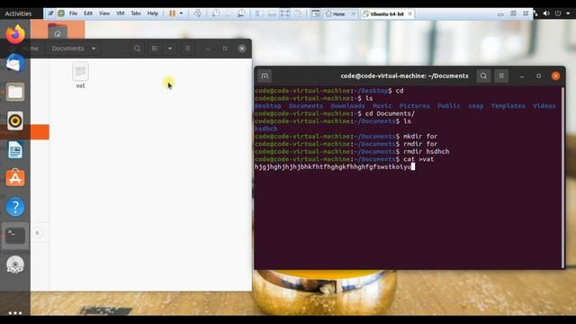 How to create file and directory in Ubuntu Linux with command смотреть онлайн