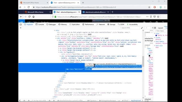 Outlook XSS using SVG emoji смотреть онлайн