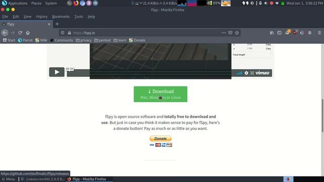 install Fspy in Blender on ParrotOs linux смотреть онлайн