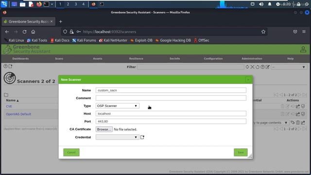 how to configure the scanner in openvas tool in kali linux смотреть онлайн