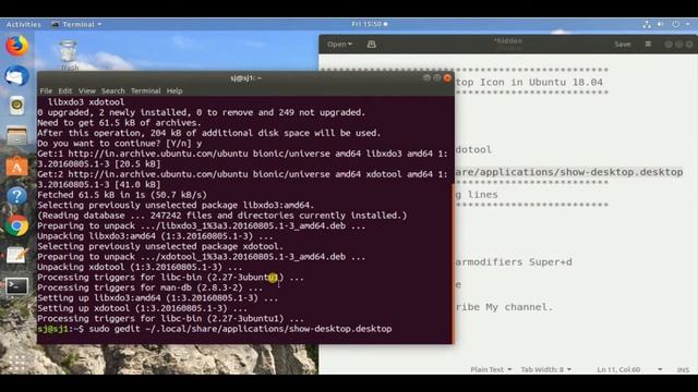 How to install show on desktop icon in Ubuntu 18.04 смотреть онлайн
