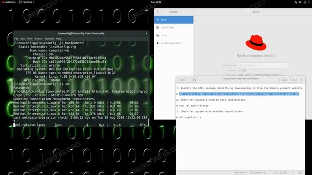 How to enable EPEL repository on RHEL 8 CentOS 8 Linux смотреть онлайн