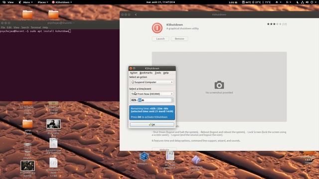 HowTo : Programmer un arrêt ou veille Ubuntu 18.04 KShutdown смотреть онлайн