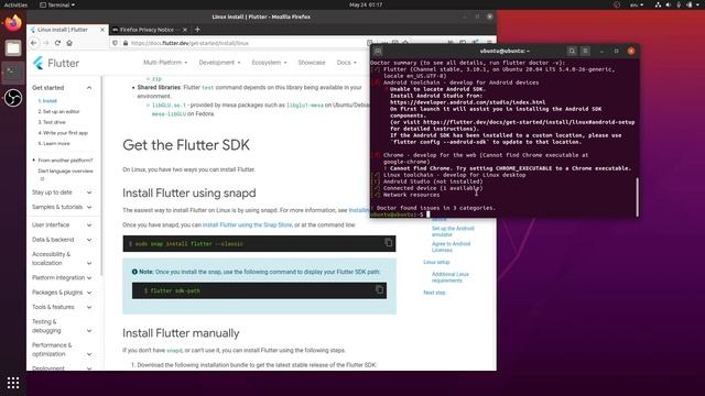 0.4.1 How to install flutter in linux Ubuntu | dart full tutorial for beginners in Hindi смотреть онлайн