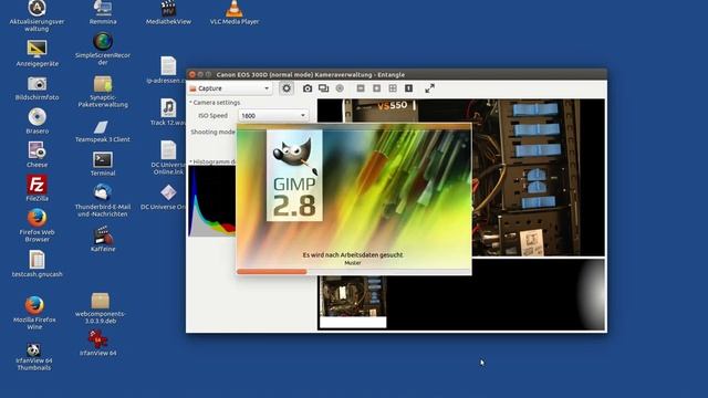 Ubuntu Linux - entangle Software - Canon EOS 300 D смотреть онлайн