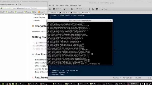FatRAT FUD Back Door Linux Example смотреть онлайн
