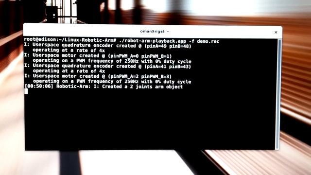 Intel Edison Linux Robot Arm : Recorder & Playback смотреть онлайн