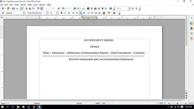 PREPARE A GOVT ORDER OPEN OFFICE WRITER #COAEXAM смотреть онлайн
