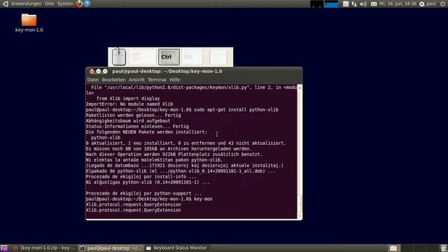 Linux - key-mon und screenkey смотреть онлайн