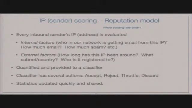 Email Filtering: A View from the Inside, Speaker: Tom Fawcett 20101025 смотреть онлайн