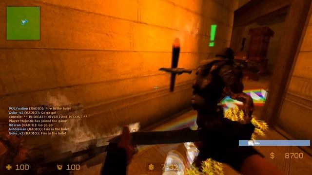 Counter Strike Source Zombie Escape mod online gameplay on LOTR Minas Tirith map смотреть онлайн