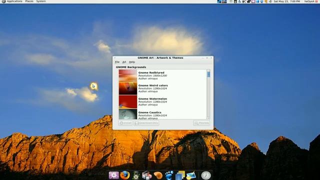 Art Manager - Gnome Art - Ubuntu 9.04 смотреть онлайн