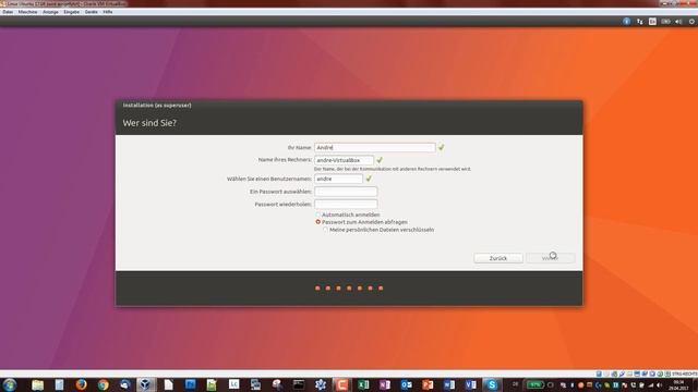 Virtuelle Maschine mit Linux Ubuntu 17.04 64Bit Installation смотреть онлайн