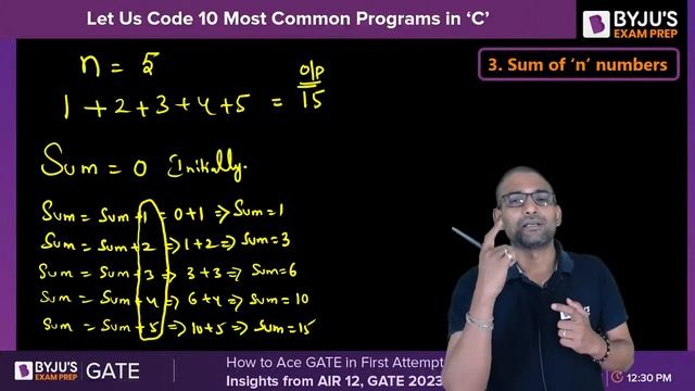 GATE 2024 | CSE | C Programming | Let Us Code 10 Most Common Basic Programs in 'C' | BYJU'S GATE смотреть онлайн