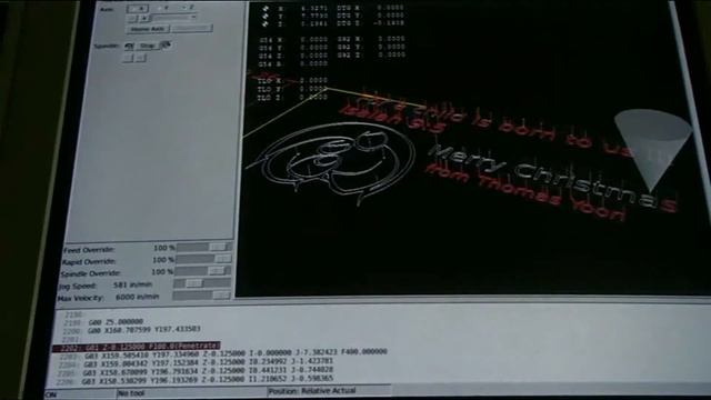 Testing an Image to Gcode generated by Inkscape loaded to LinuxCNC смотреть онлайн