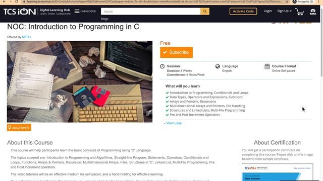 TCS iON launches multiple FREE certificate courses смотреть онлайн