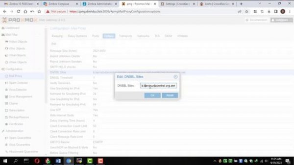 Zimbra 10 FOSS Multi Server - Proxmox Mail Gateway 8 - OPNsense 23.7