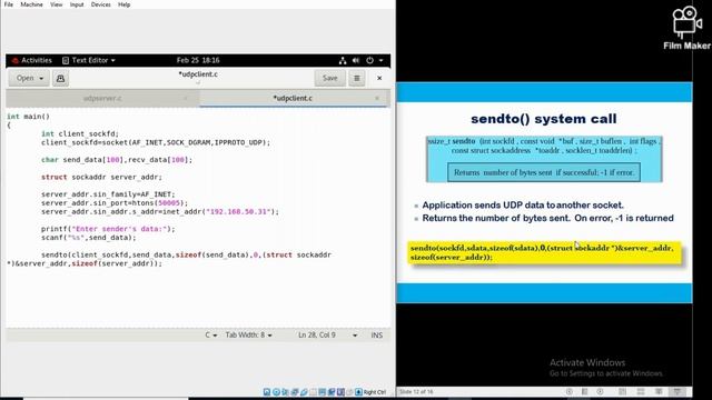 UDP Client Program смотреть онлайн