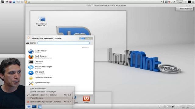 Linux Mint 13 KDE RC 2012 смотреть онлайн