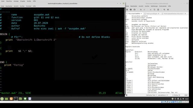 #01 AWK-Script erstellen - AWK, der Alleskönner смотреть онлайн