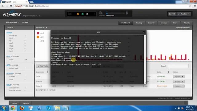 PPPoE in VLAN ID EdgeRouter Ubnt смотреть онлайн