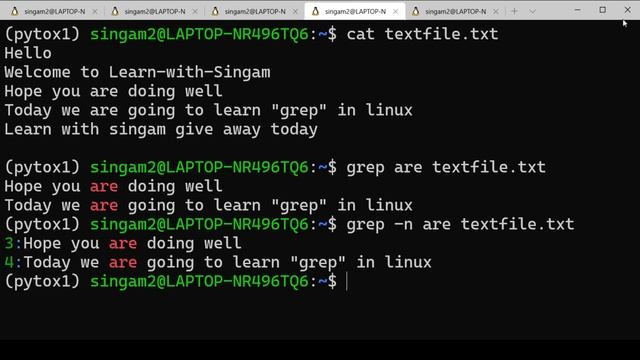 Everyday Tips and Tricks - Linux in Tamil - grep #giveaway смотреть онлайн