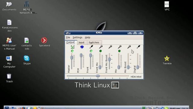 MEPIS Linux 8.0 EeePC 900 Skype audio settings смотреть онлайн