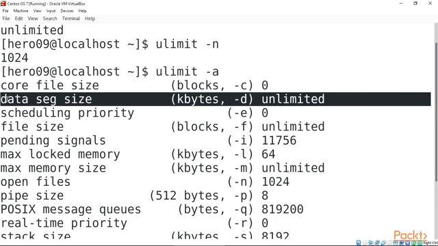 Hands-on Linux Host Security for SysAdmins : Working with ulimit Command | packtpub.com смотреть онлайн