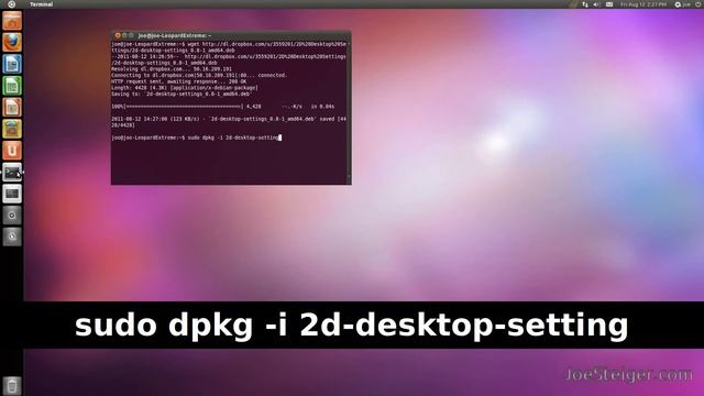 Add Transparency to 2D Unity ~ Ubuntu 11.04 смотреть онлайн