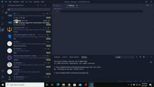 How to setup Go with Visual Studio Code | Install Go Extension in Visual Studio Code [2021]