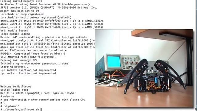Hexapod running Linux смотреть онлайн