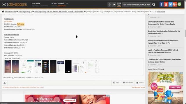ROM NOUGAT 7.0 NOTE 8 Ux GENISYS XPERIENCE biuld 2 para Samsung j7 2015 смотреть онлайн